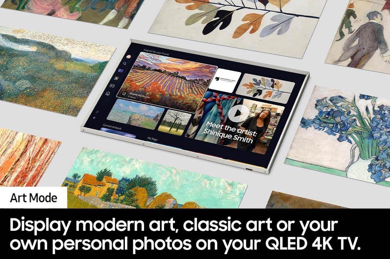 Alt view image 6 of 11 - Samsung LS03D 55" Class The Frame QLED 4K Smart TV (2024) - QN55LS03DAFXZA