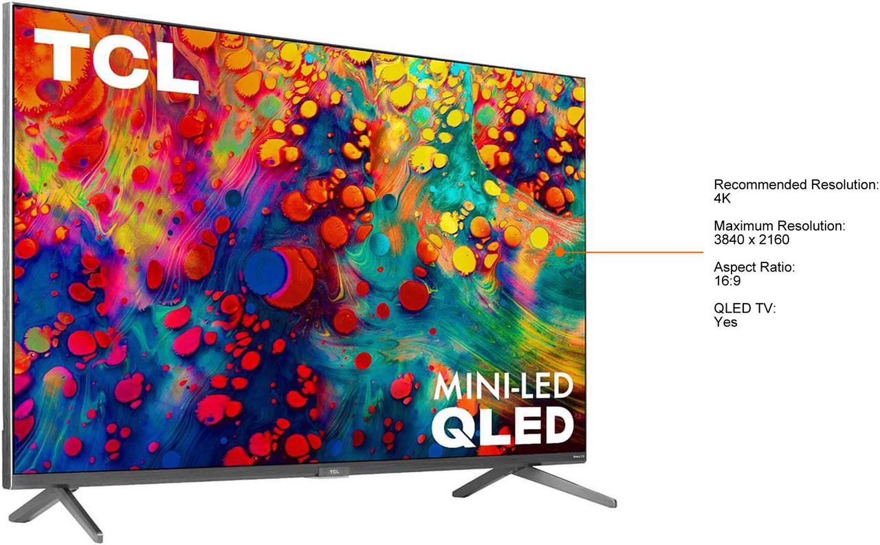 Alt view image 4 of 7 - TCL 55R635 55 inch 6-SERIES 4K QLED DOLBY VISION HDR SMART ROKU TV