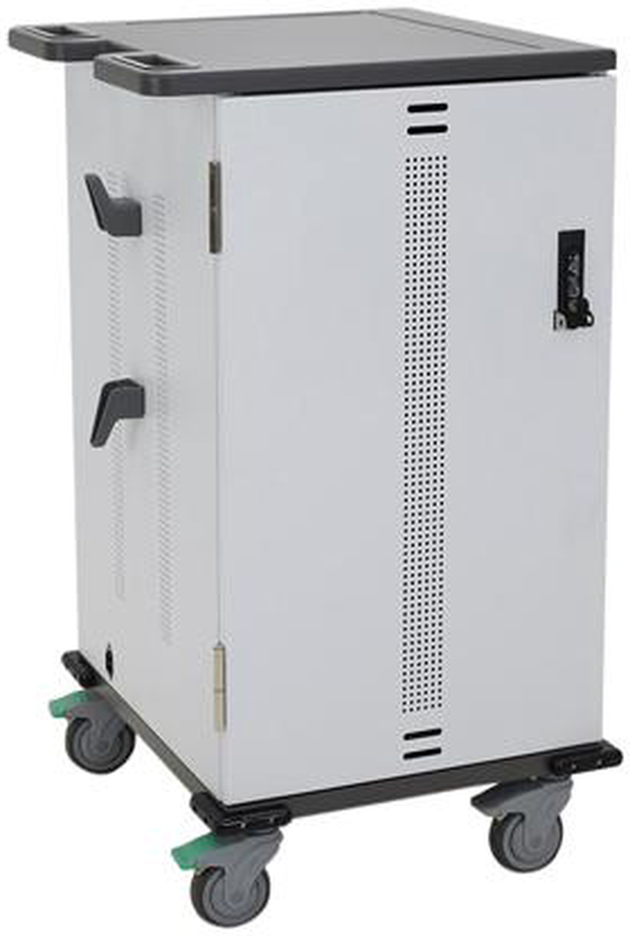 Yes Basic Cart Ergotron YESBASGMPW4 YES Basic 36 Unit Charging Cart - Metallic Gray ...
