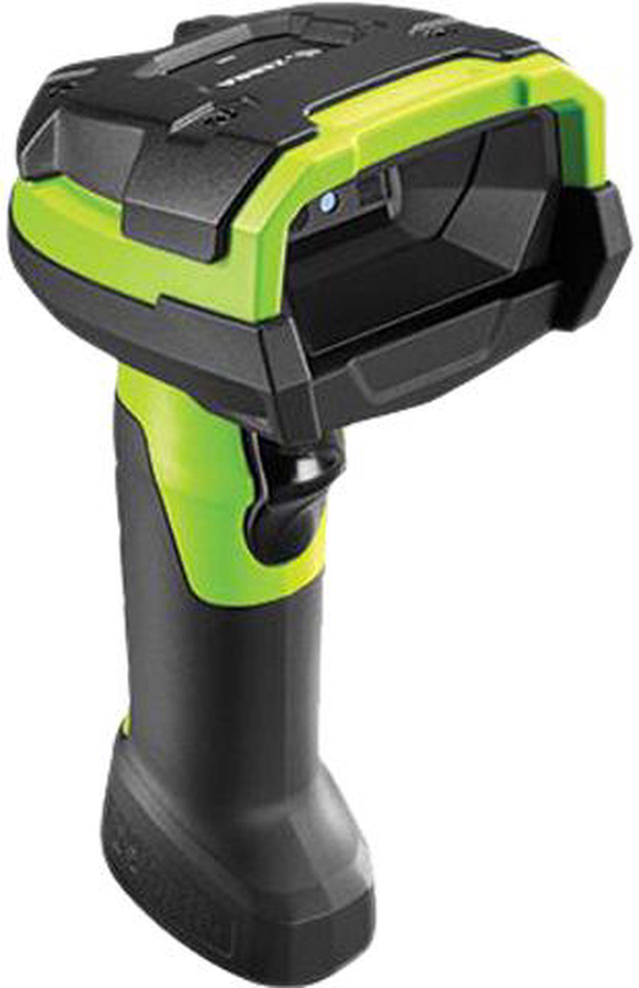 Zebra DS3608-HD Corded Ultra Rugged 1D/2D Barcode Scanner, High-Density, Vibration Motor, USB Kit, Industrial Green - DS3608-HD3U4602VZW