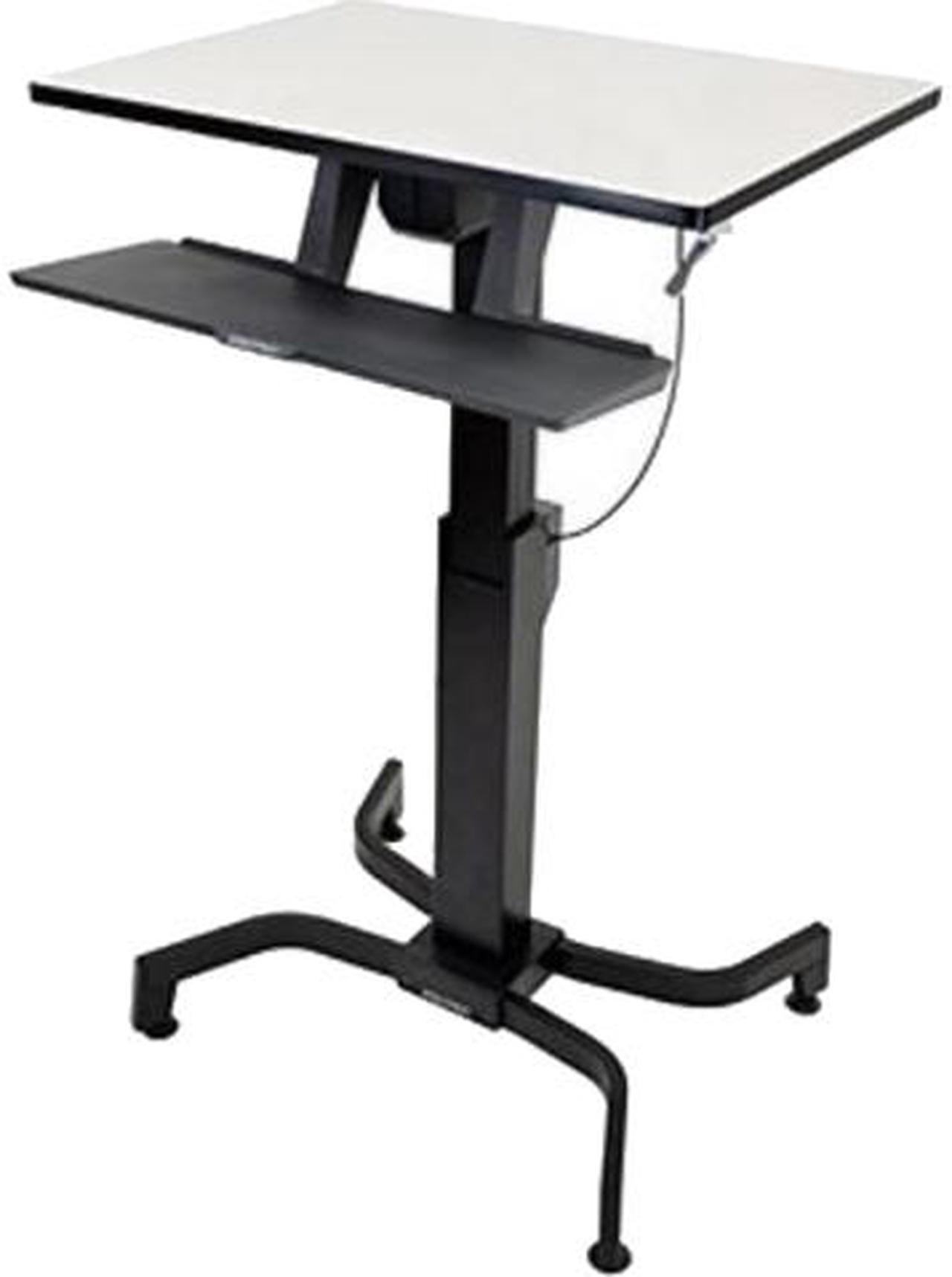 Ergotron WorkFit-C 24-215-085 Single LD Sit-Stand Workstation Computer Cart