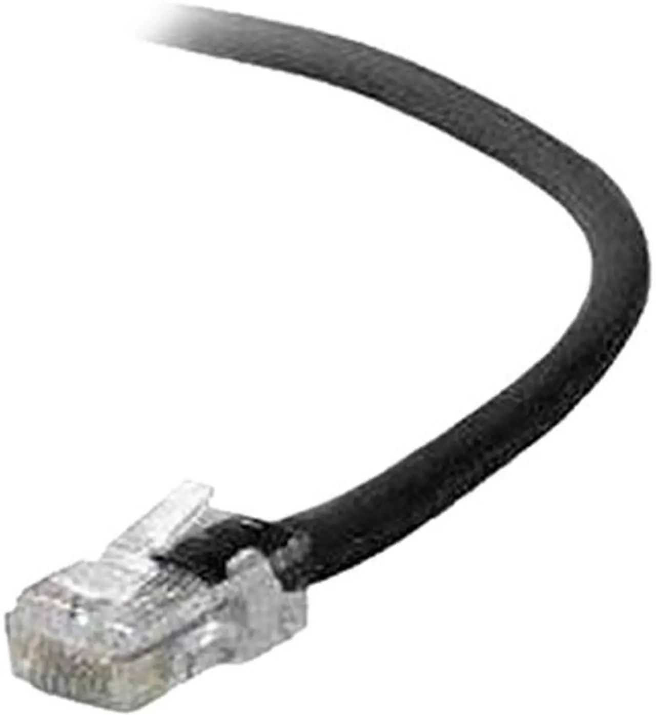 Main image of BELKIN INTERNATIONAL INC A3L980-03-BLK 3-FOOT CAT6 BLACK CABLES, NO BOOTS
