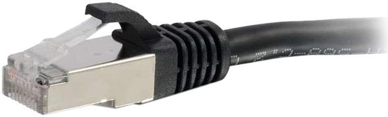 C2G 15ft Cat6 Ethernet Cable Snagless Shielded STP Black 00820