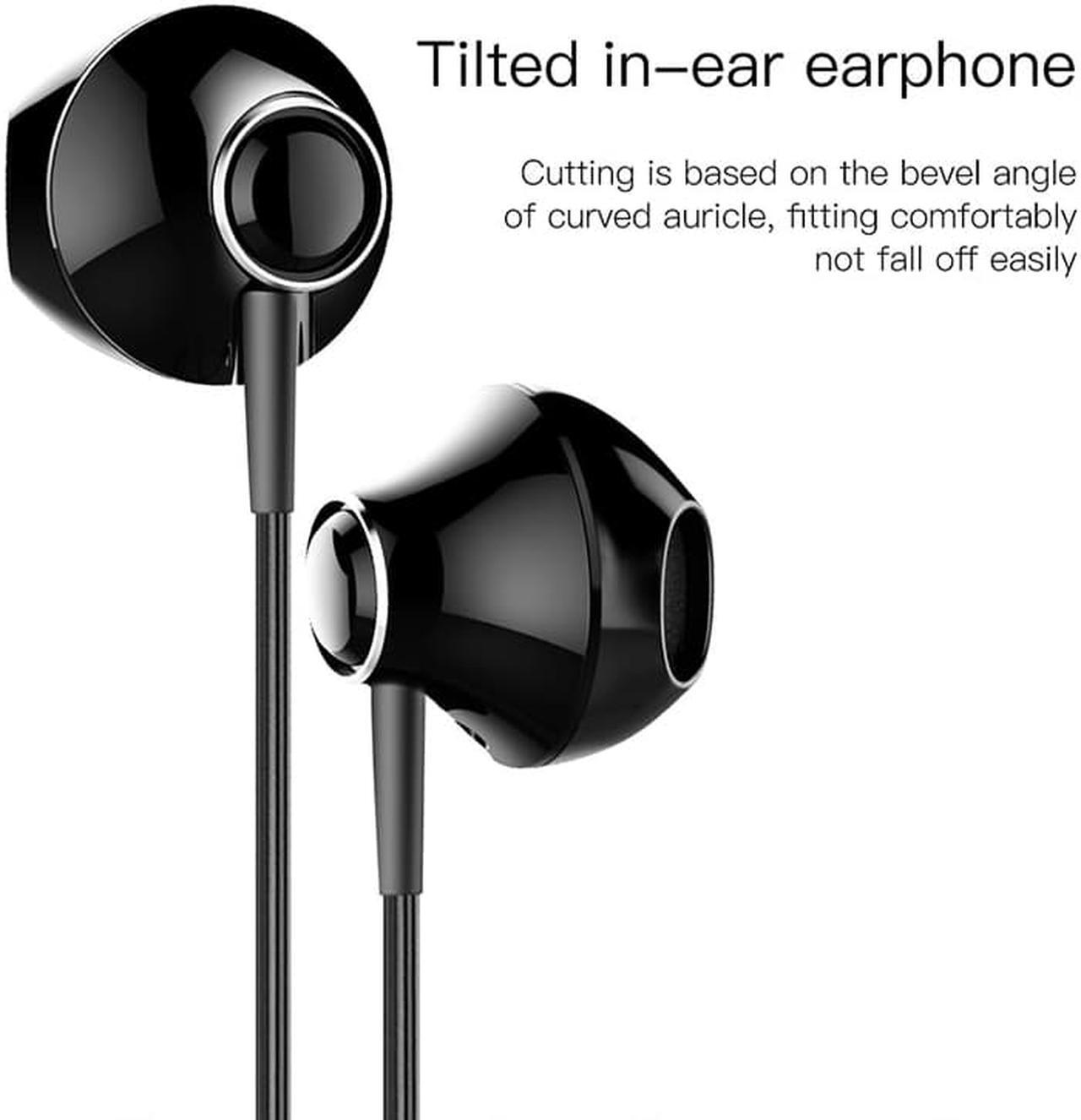 Alt view image 3 of 6 - Baseus Wired Earphone In Ear Headset With Mic Stereo Bass Sound 3.5mm Jack Earphone Earbuds Earpiece For iPhone Samsung Xiaomi