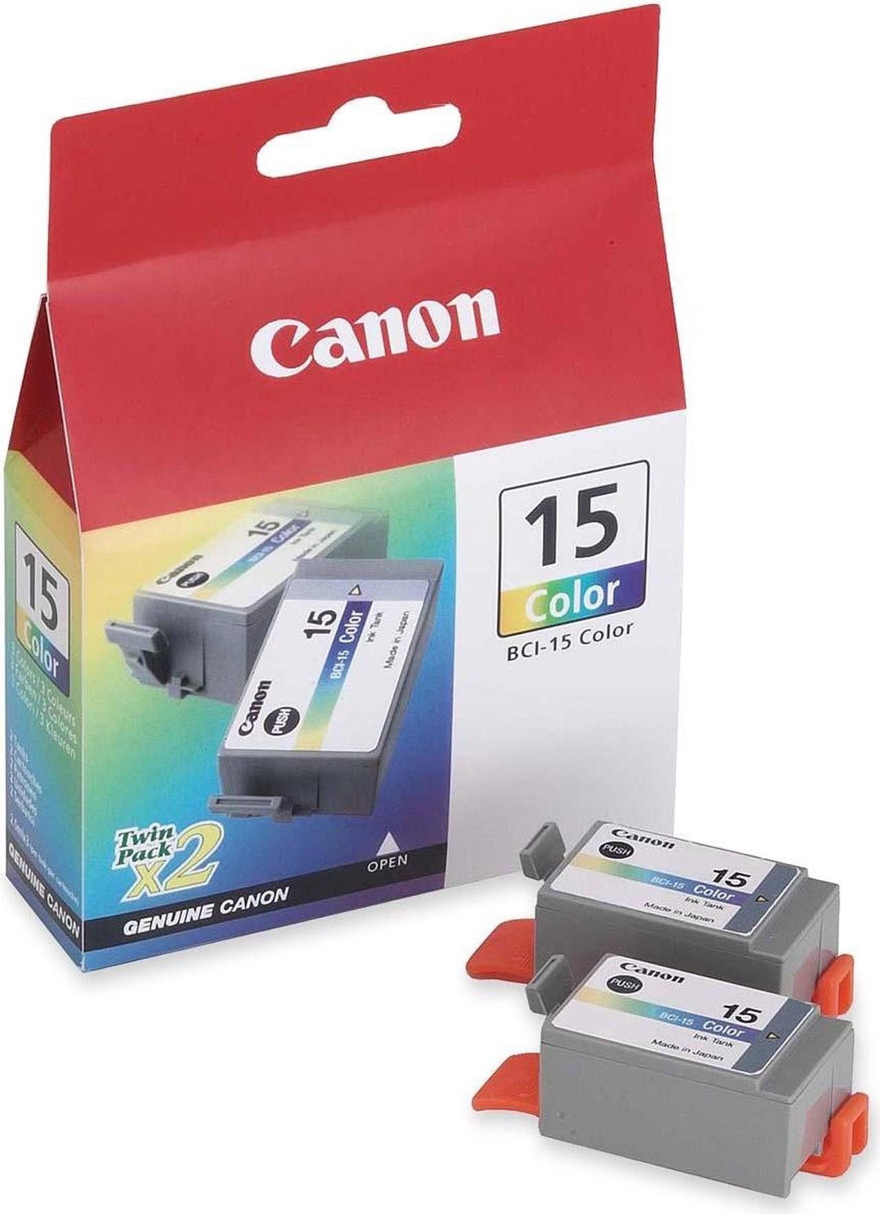 Canon BCI-15 Ink Cartridge - Dual Pack - Color