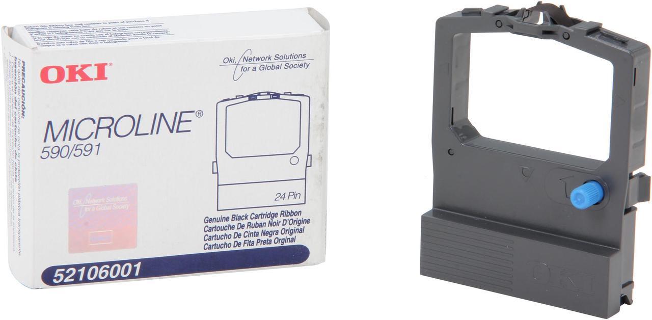 Alt view image 6 of 6 - Oki Data 52106001 Black Ribbon for ML590, ML591