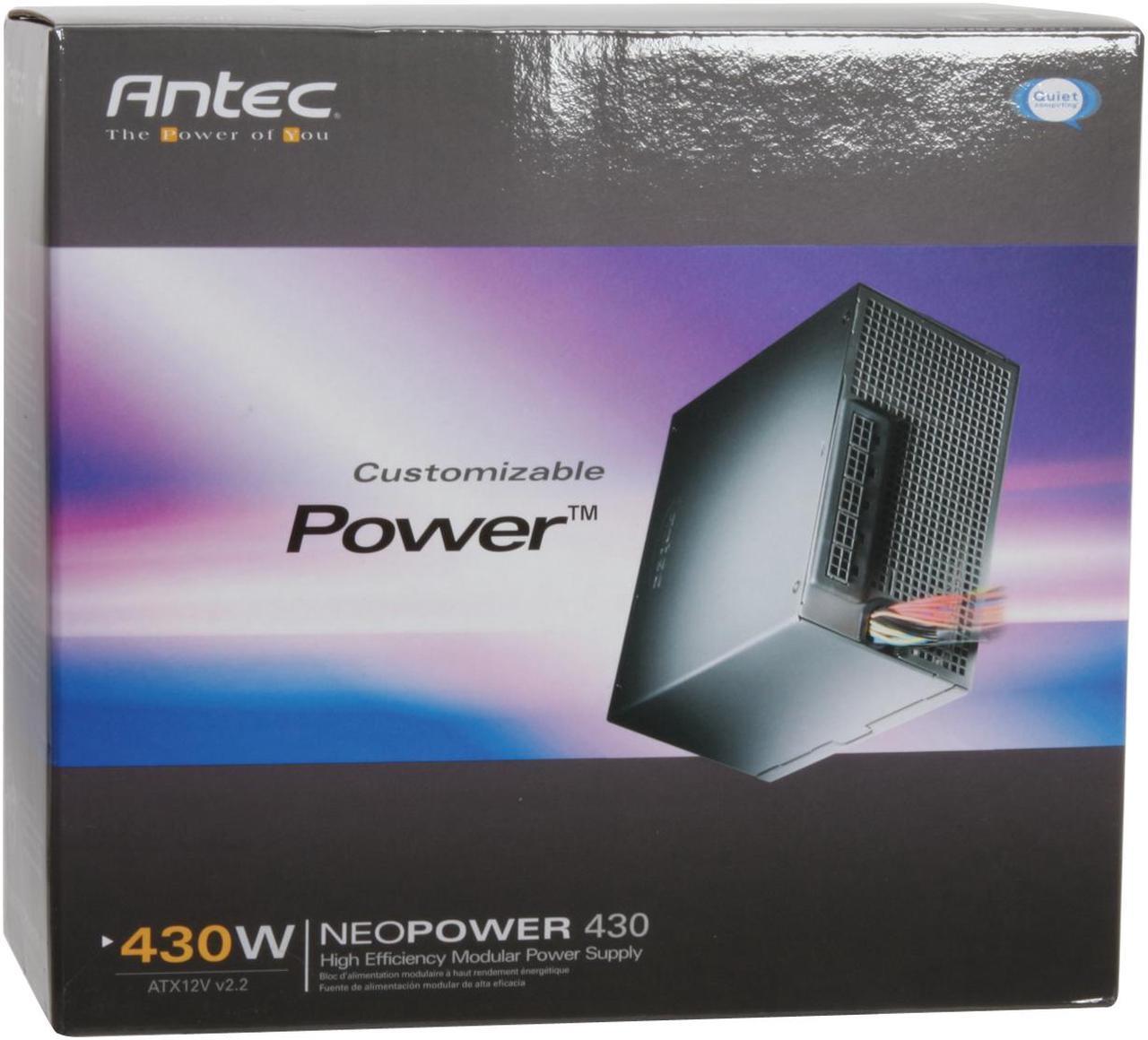 Alt view image 8 of 8 - Antec Neo Power 430 430 W ATX12V SLI Ready CrossFire Ready Modular Active PFC Power Supply