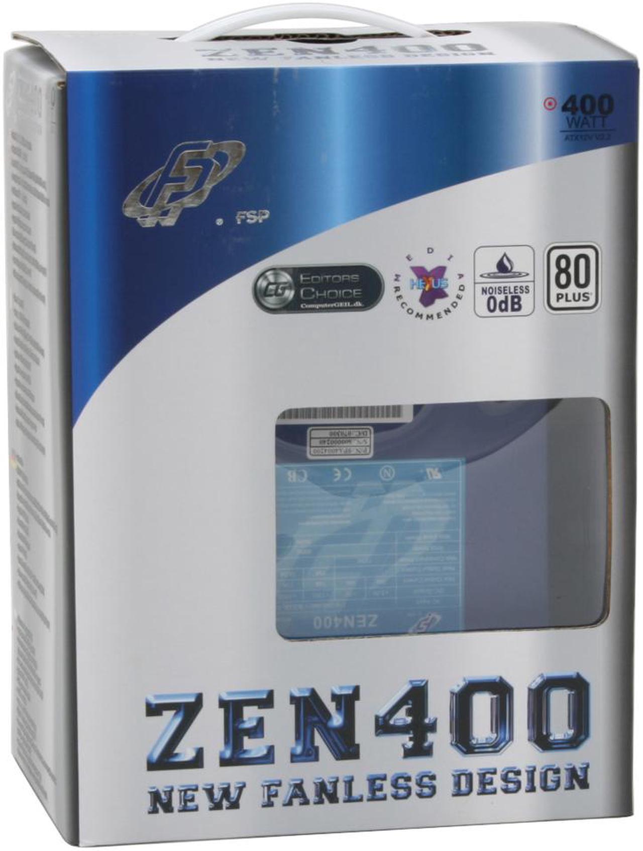 Alt view image 6 of 6 - FSP Group ZEN 400 400W Fanless ATX 2.2V SLI Certified CrossFire Ready 80 PLUS BRONZE Certified  Active PFC Power Supply