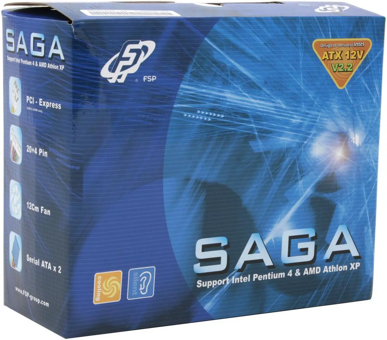 Alt view image 9 of 9 - FSP Group AX500-PN Max: 450W Peak: 500W ATX2.2     Power Supply