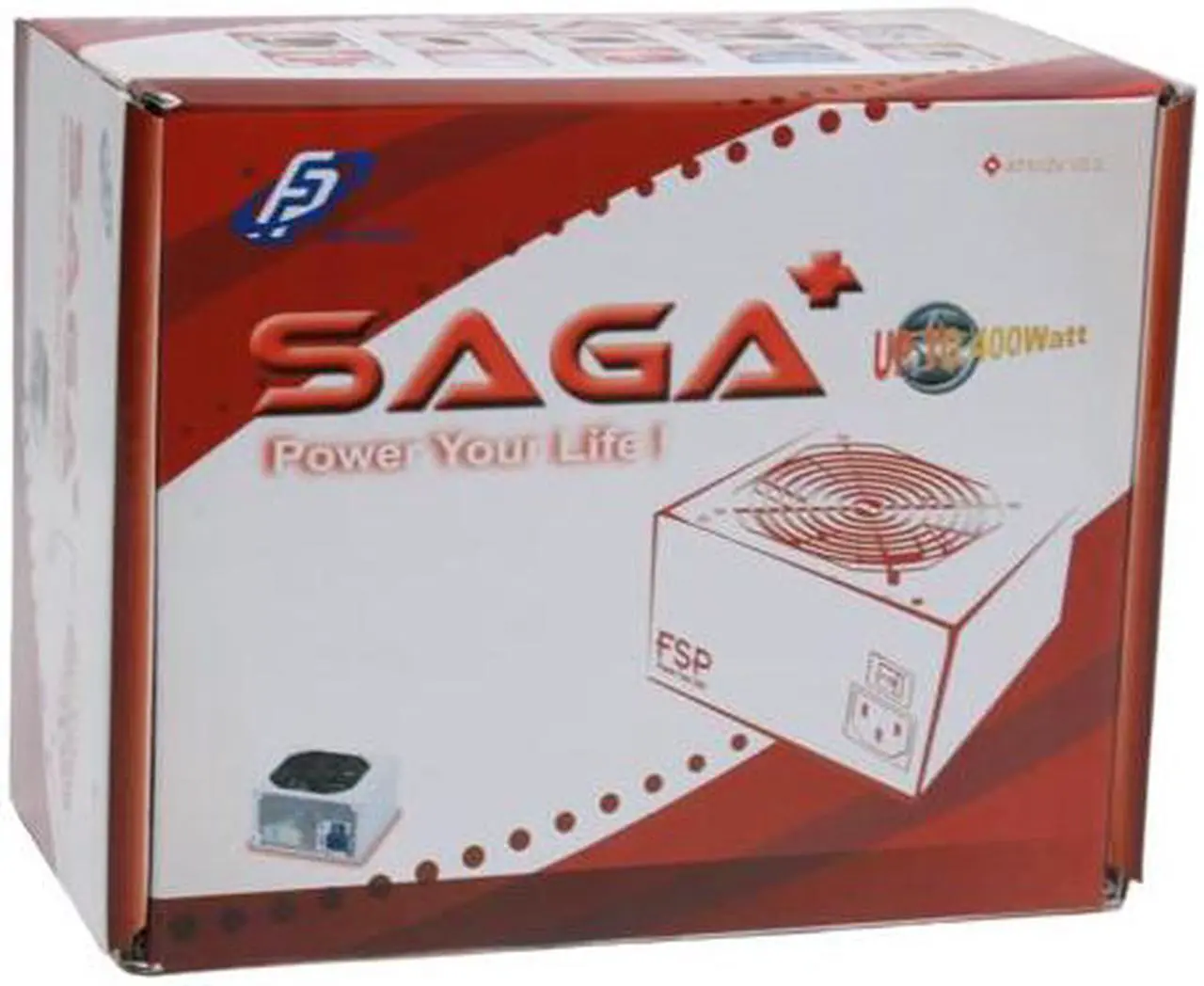 Alt view image 10 of 10 - FSP Group SAGA+ 400R 400W ATX12V  Power Supply