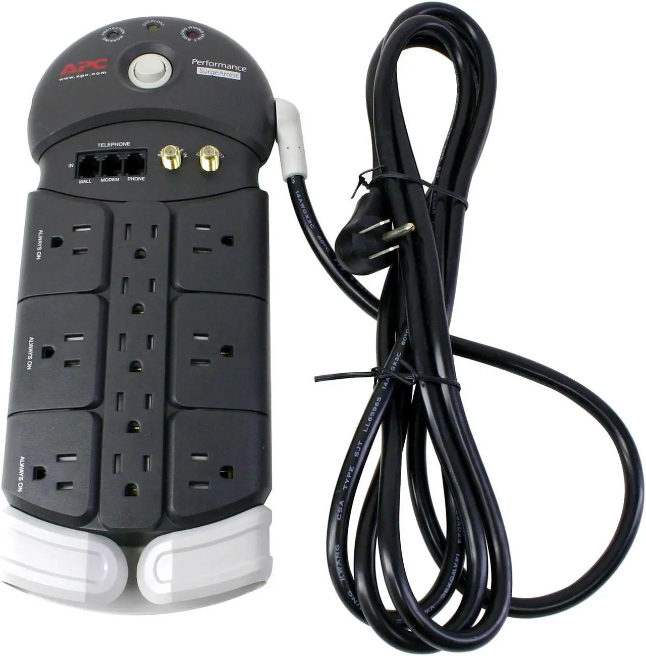 Alt view image 3 of 5 - APC PF11VT3 10 feet 11 Outlets 2030 joule SurgeArrest