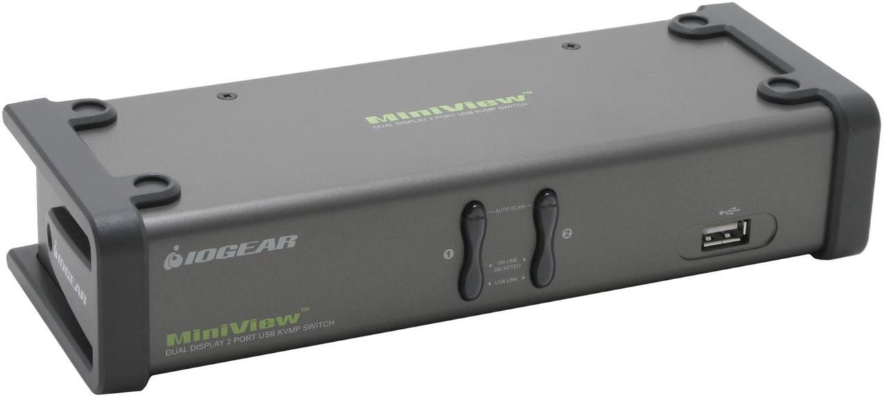 Main image of IOGEAR GCS1742 2-Port Dual View KVM Switch w/Audio and USB Peripheral Sharing