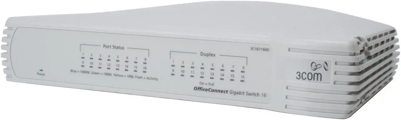 Main image of 3com 3C1671600-US OfficeConnect Gigabit Switch