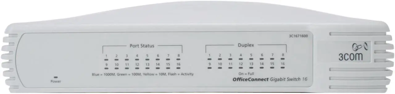 Alt view image 2 of 7 - 3com 3C1671600-US OfficeConnect Gigabit Switch