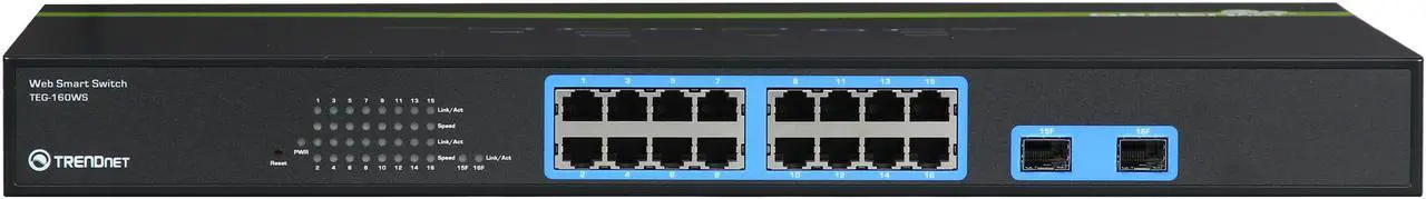 Alt view image 3 of 5 - TRENDnet TEG-160WS Smart Gigabit Web Smart Switch. Limited Life Time Warranty