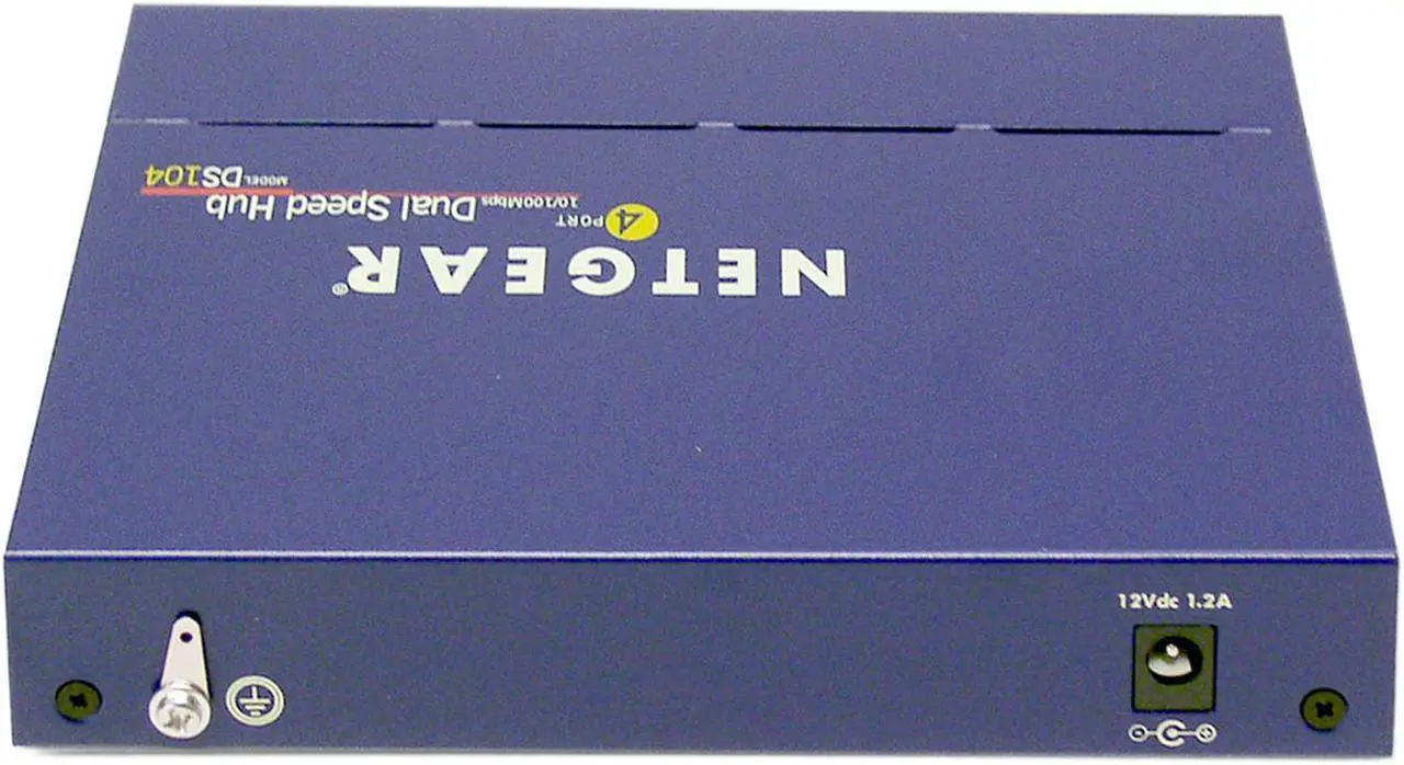 Main image of NETGEAR DS104 4-Port 10/100Mbps Dual Speed Hub
