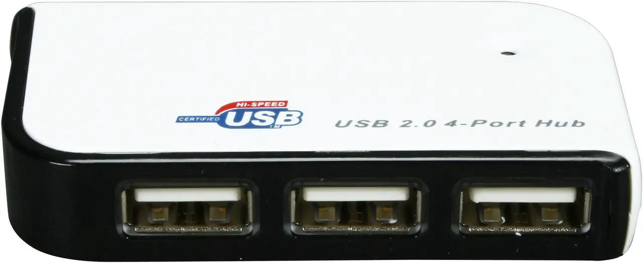 Alt view image 2 of 6 - GWC HU2G40 USB 2.0 4-Port Hub with 2.5A Power Adapter, Bus-power/Self-power Modes