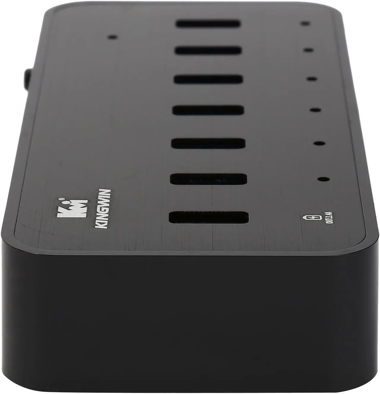 Alt view image 5 of 8 - KINGWIN KWZ-EC7 Aluminum 6-Port USB 3.0 Hub +1 Dedicated Charging Port (DCP) +1 Ethernet Port (RJ-45)