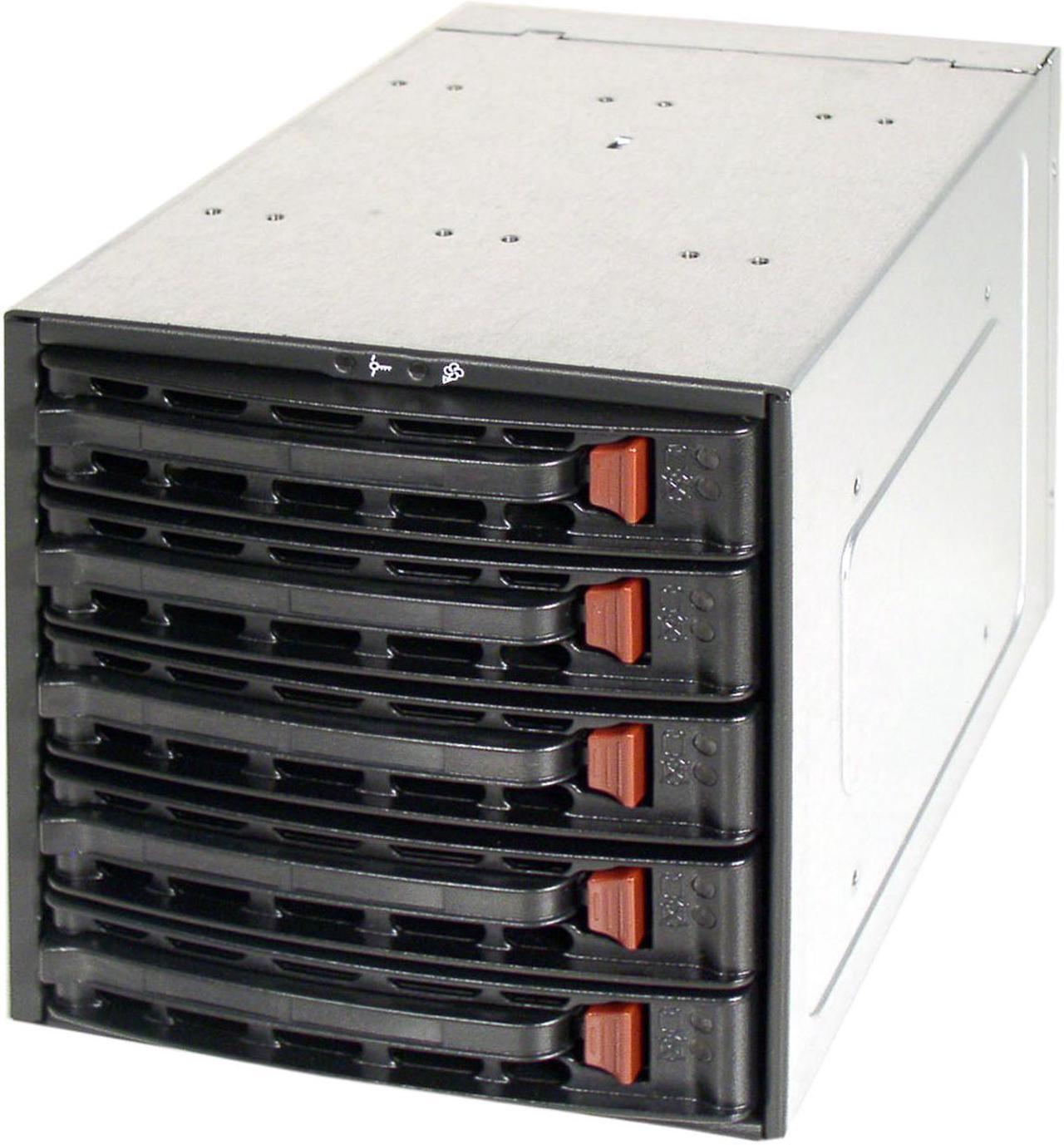 Main image of SUPERMICRO CSE-M35T-1B 3 x 5.25" to 5 x 3.5" Hot-swap SATA HDD Trays