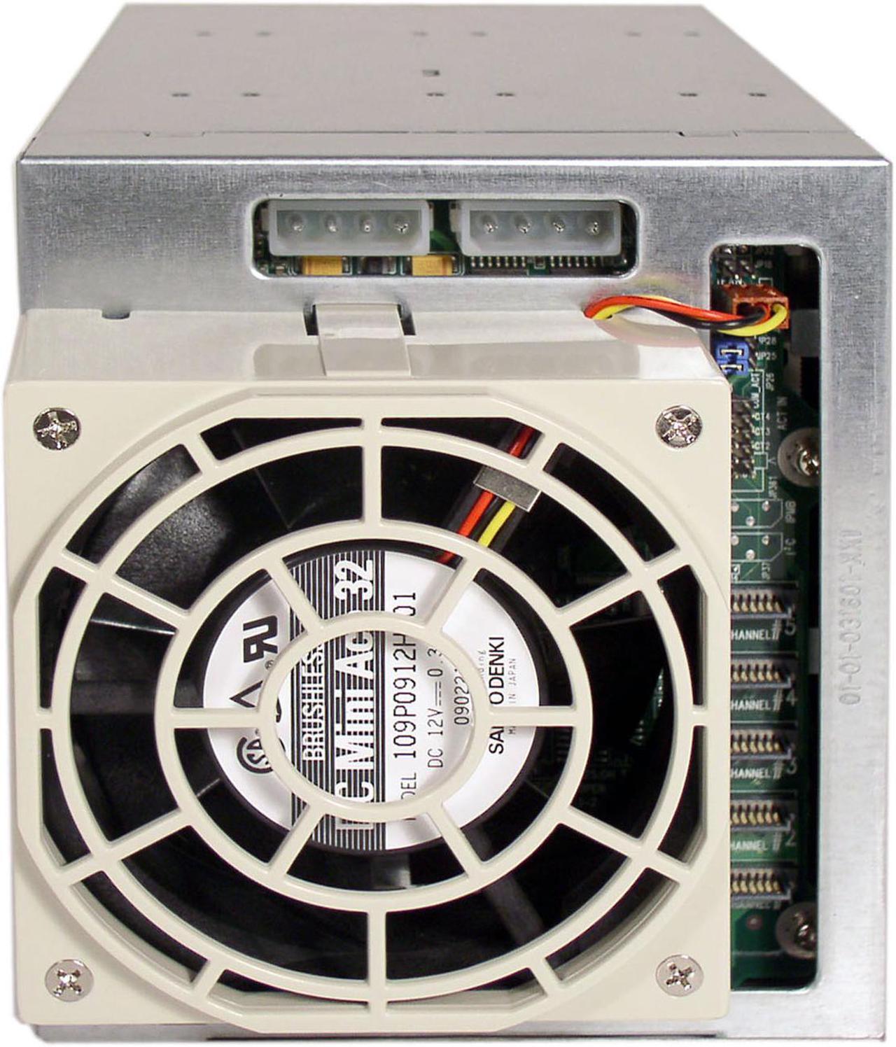 Alt view image 3 of 4 - SUPERMICRO CSE-M35T-1B 3 x 5.25" to 5 x 3.5" Hot-swap SATA HDD Trays