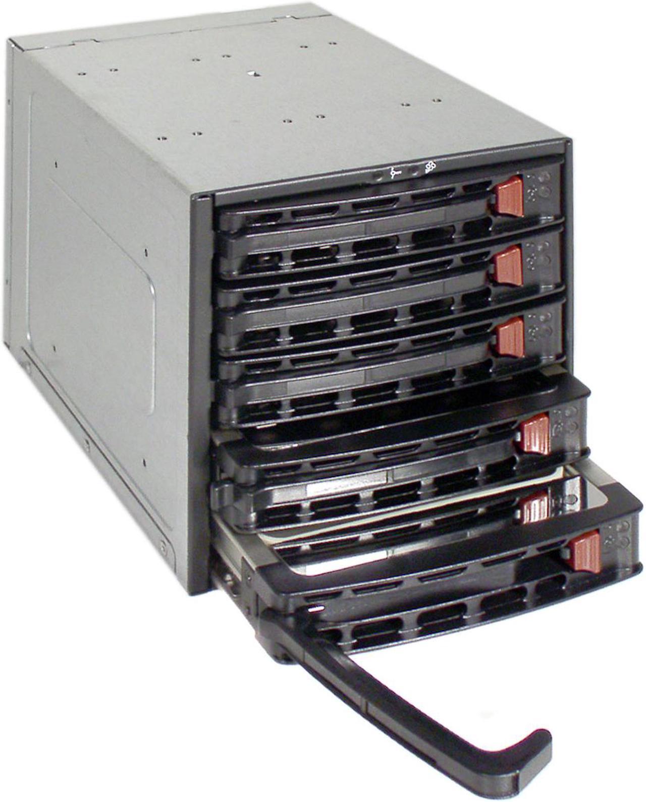 Alt view image 2 of 4 - SUPERMICRO CSE-M35T-1B 3 x 5.25" to 5 x 3.5" Hot-swap SATA HDD Trays