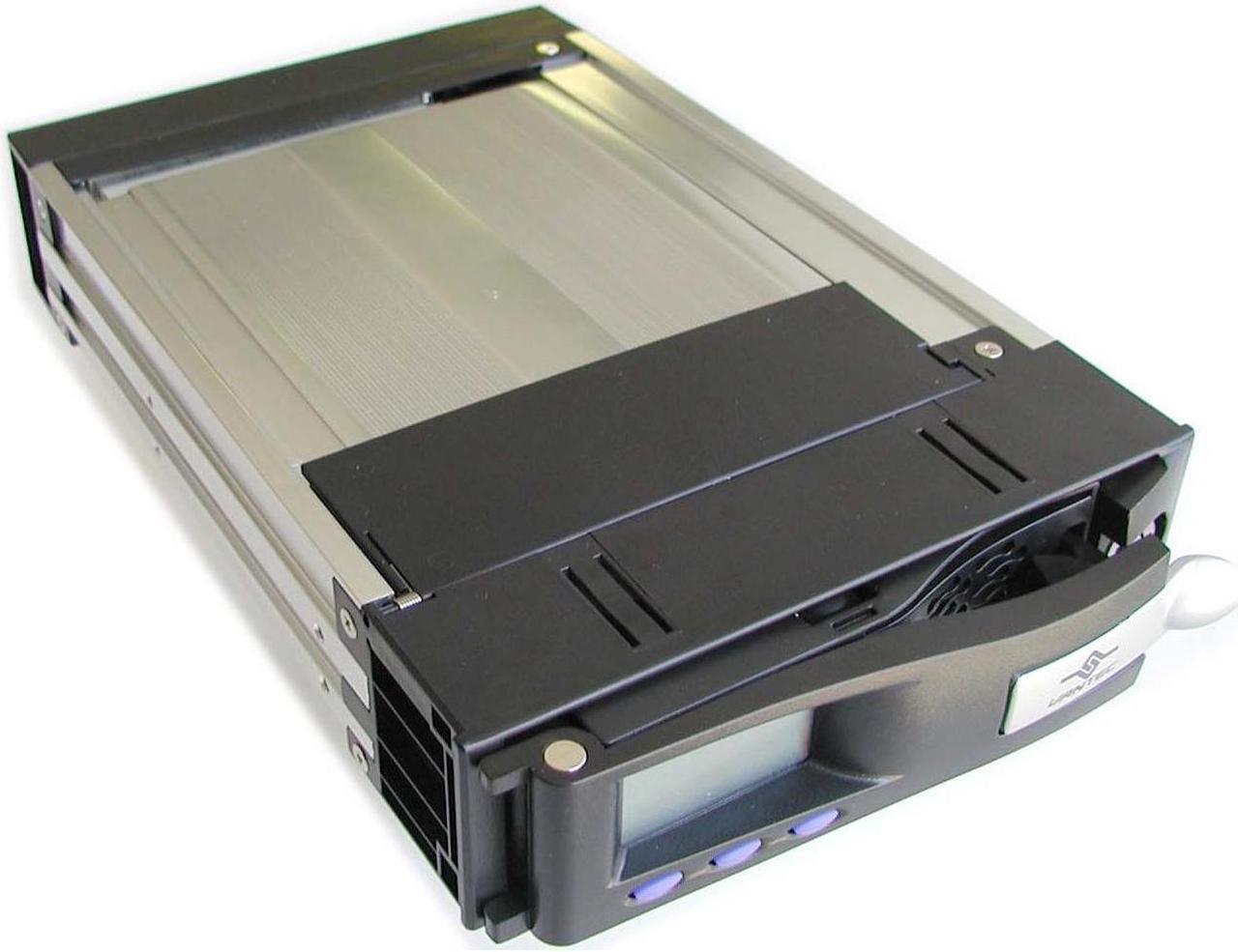 Main image of VANTEC MRK-102FD-BK EZ Swap Removeable Hard drive rack with LCD display