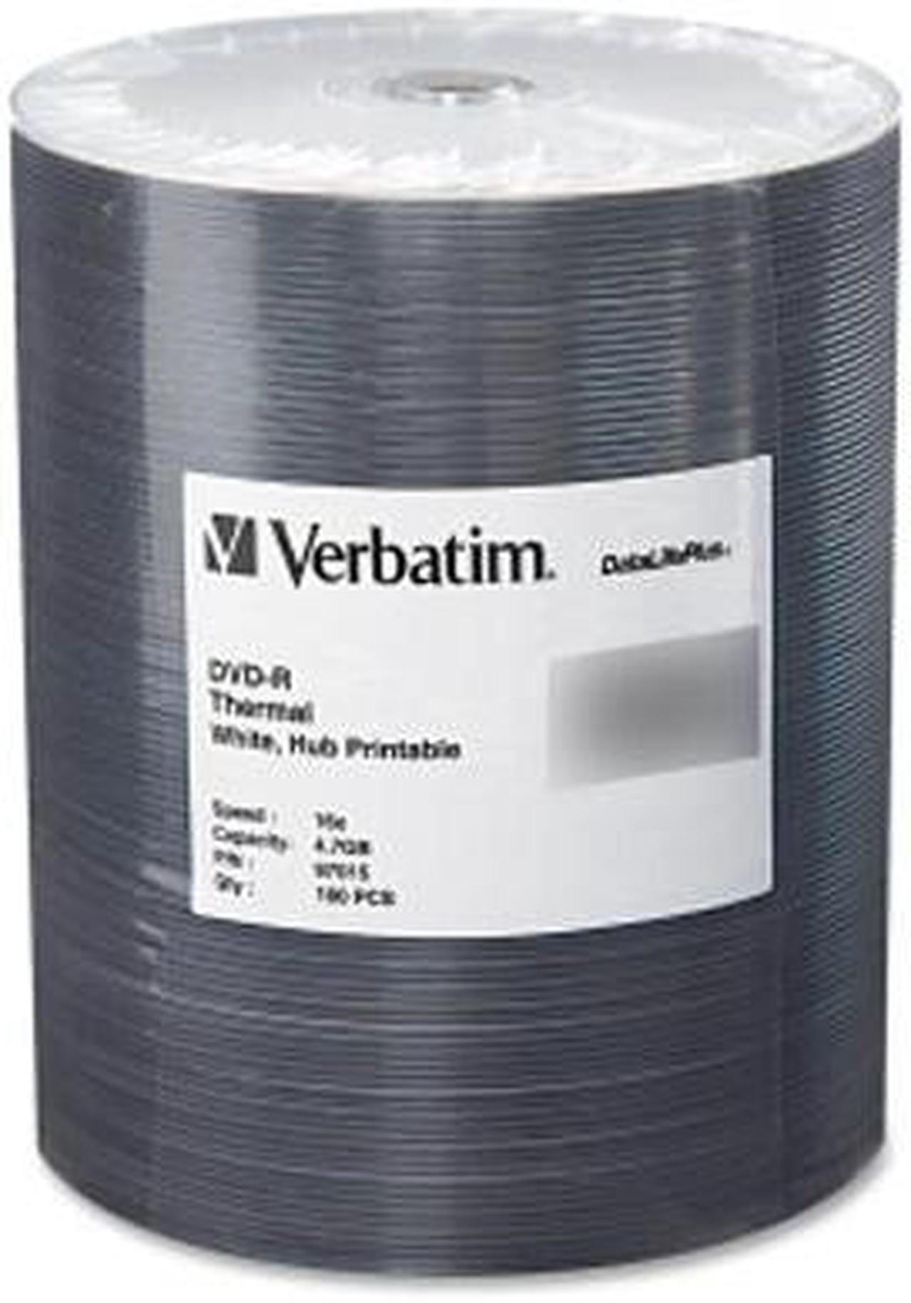 Verbatim DataLifePlus 4.7GB 16X DVD-R 100 Packs  Wrap Media Model 97015