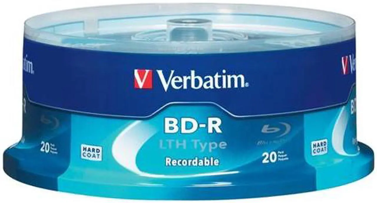 Main image of Verbatim 25GB 6X BD-R LTH 20 Packs Spindle LTH Type Disc Model 97344