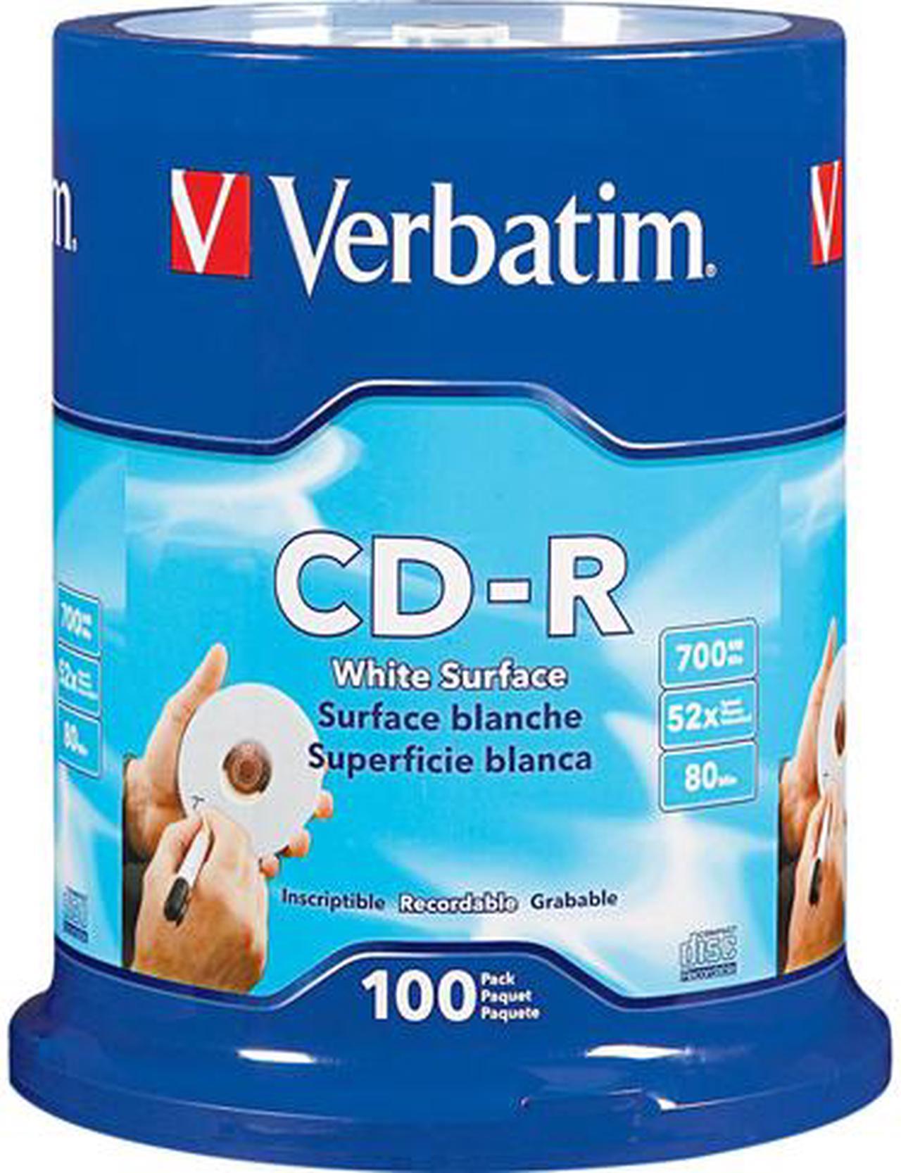 Verbatim 700MB 52X CD-R 100 Packs Spindle Disc Model 94712