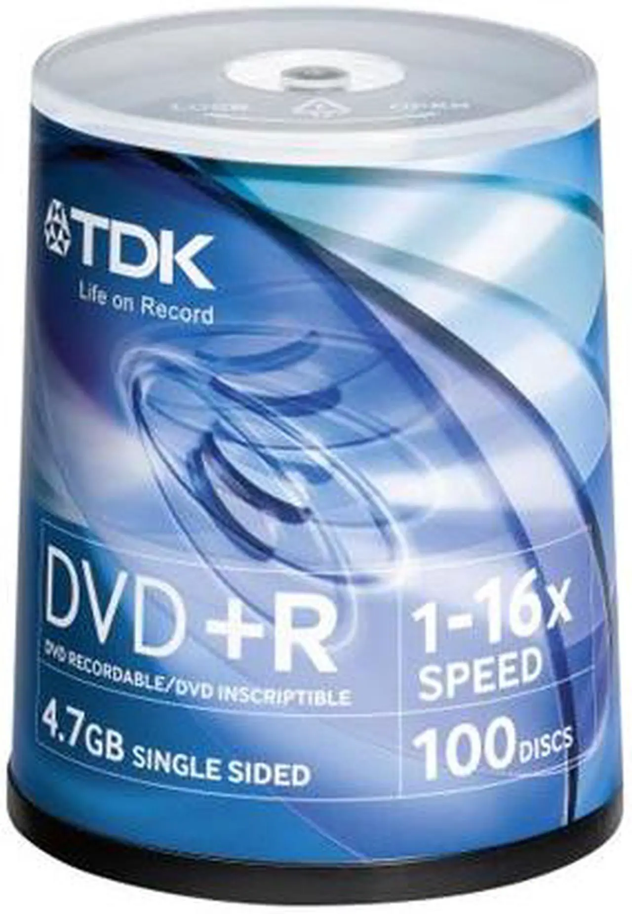 Main image of TDK 4.7GB 16X DVD+R 200 Packs Spindle DVD Recordable Media Model 48521-KIT