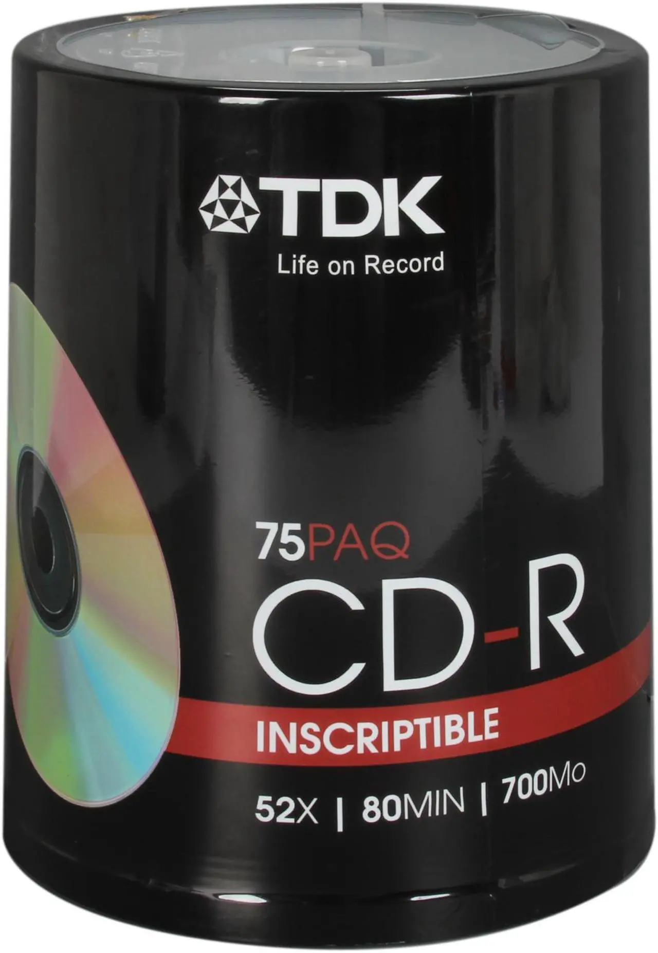 TDK 700MB 52X CD-R 75 Packs Disc Model 61935 - Newegg.com