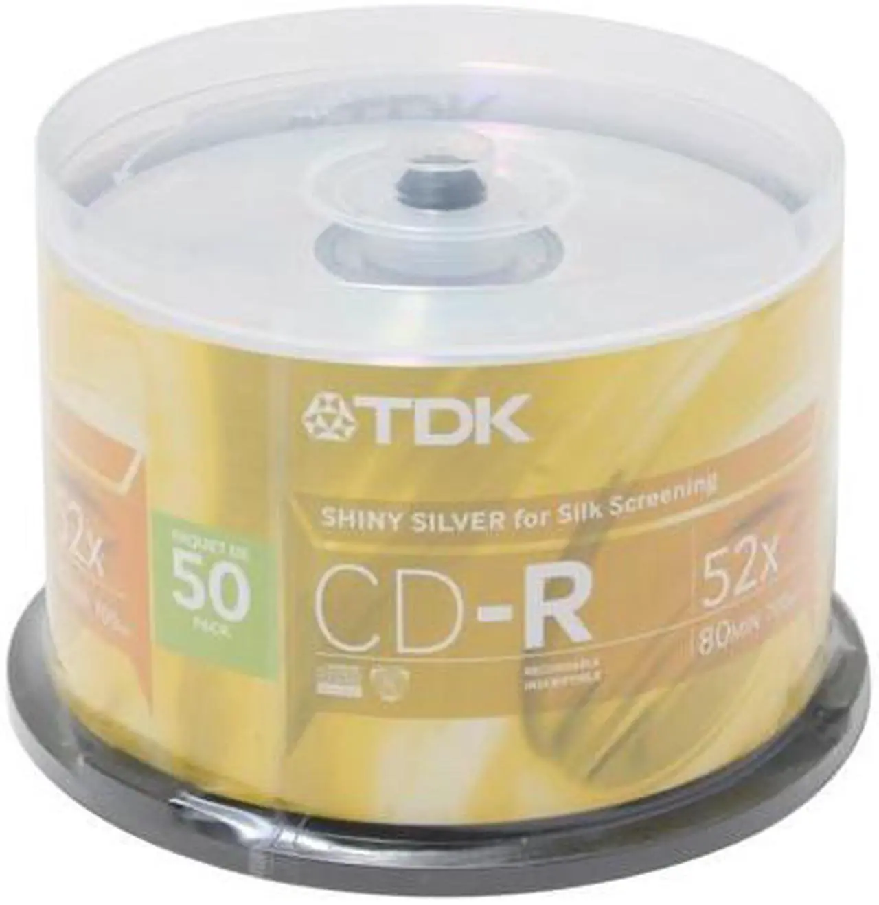 TDK 700MB 52X CD-R 50 Packs Disc Model CD-R80BCB50 - Newegg.com