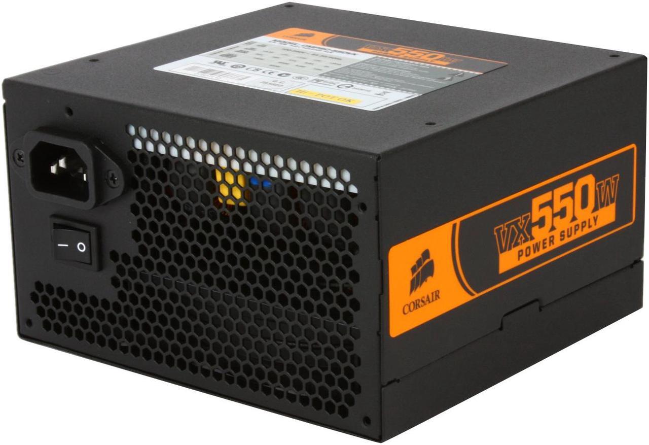 Alt view image 7 of 11 - CORSAIR Enthusiast Series CMPSU-550VX 550 W ATX12V V2.2 SLI Ready CrossFire Ready 80 PLUS Certified Active PFC Compatible with Core i7 Power Supply