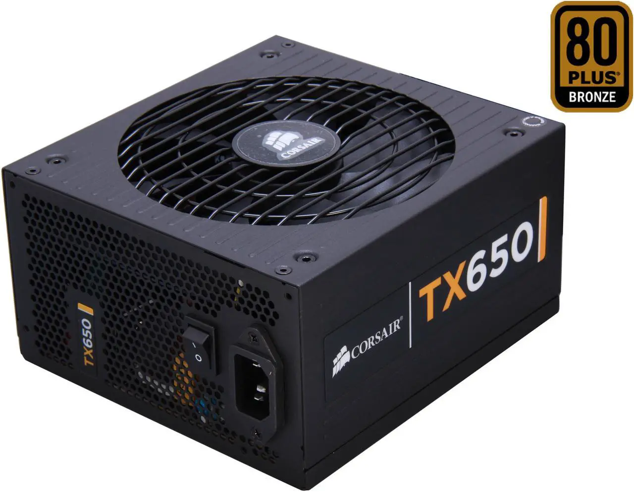 Main image of CORSAIR TX Series CMPSU-650TX 650 W ATX12V / EPS12V SLI Ready CrossFire Ready 80 PLUS BRONZE Certified Active PFC Compatible with Core i7 Power Supply & New 4th Gen CPU Certified Haswell Ready