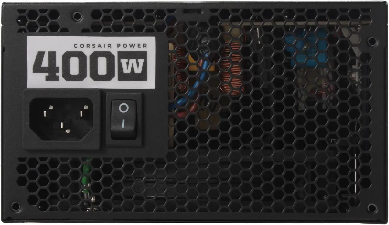 Alt view image 2 of 10 - CORSAIR CMPSU-400CX 400 W ATX12V V2.2 80 PLUS Certified Compatible with Core i7 Power Supply
