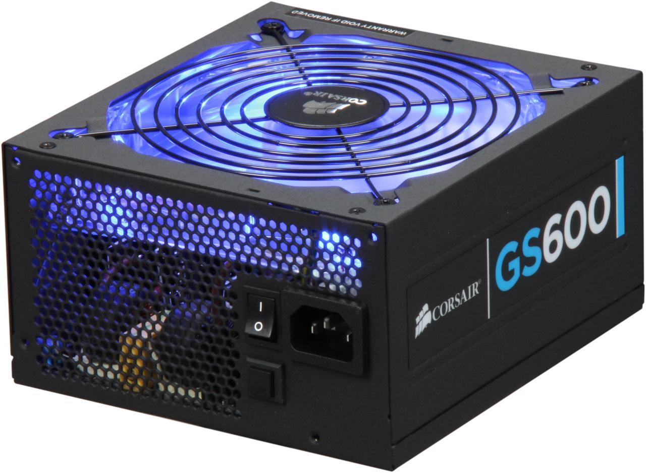 Main image of CORSAIR Gaming Series GS600 600 W ATX12V v2.3 80 PLUS Certified Active PFC High Performance Power Supply