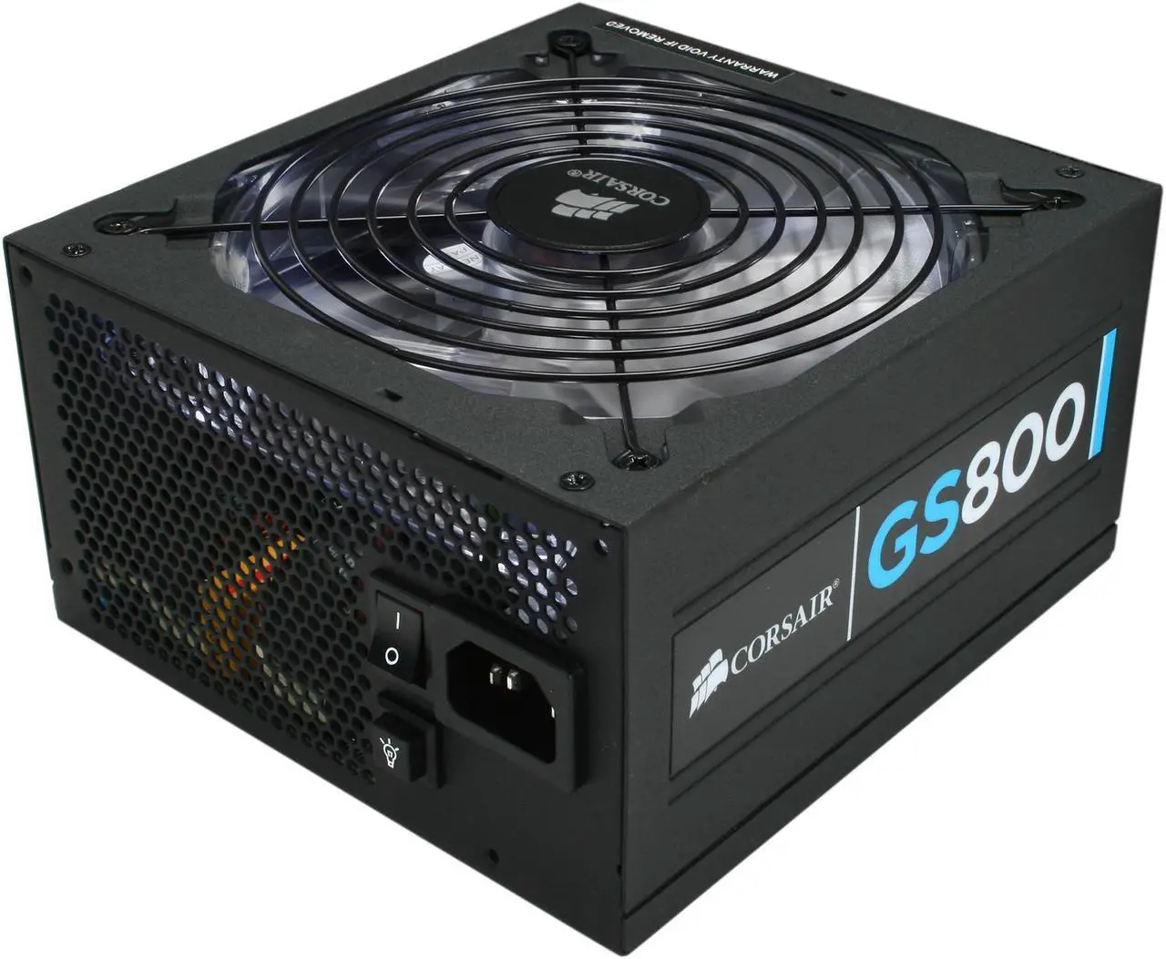 Alt view image 2 of 9 - CORSAIR Gaming Series GS800 800 W ATX12V v2.3 SLI Ready CrossFire Ready 80 PLUS Certified Active PFC High Performance Power Supply