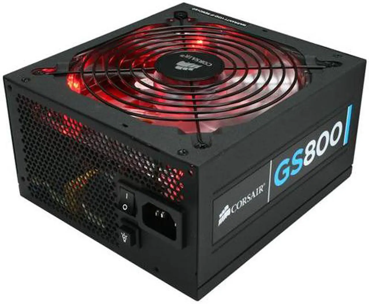 Alt view image 3 of 9 - CORSAIR Gaming Series GS800 800 W ATX12V v2.3 SLI Ready CrossFire Ready 80 PLUS Certified Active PFC High Performance Power Supply