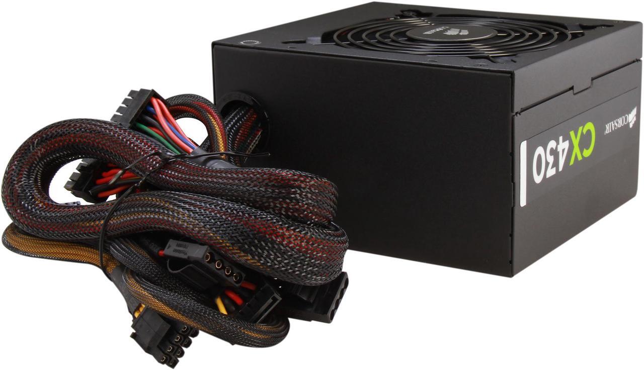 Alt view image 5 of 7 - CORSAIR CX Series CX430 430W 80 PLUS BRONZE Active PFC ATX12V & EPS12V Power Supply