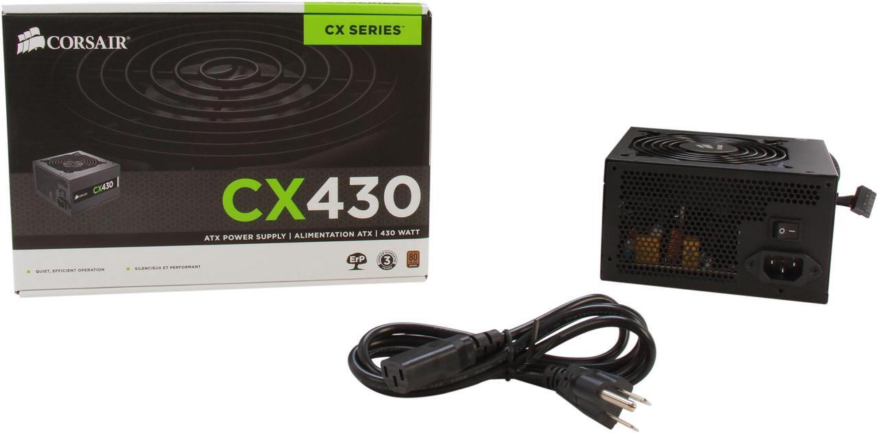 Alt view image 8 of 7 - CORSAIR CX Series CX430 430W 80 PLUS BRONZE Active PFC ATX12V & EPS12V Power Supply