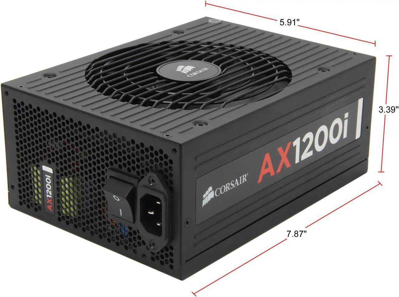Alt view image 7 of 7 - CORSAIR AXi Series AX1200i Digital 1200W 80 PLUS PLATINUM Haswell Ready Full Modular ATX12V & EPS12V SLI and Crossfire Ready Power Supply with C-Link Monitoring and Control
