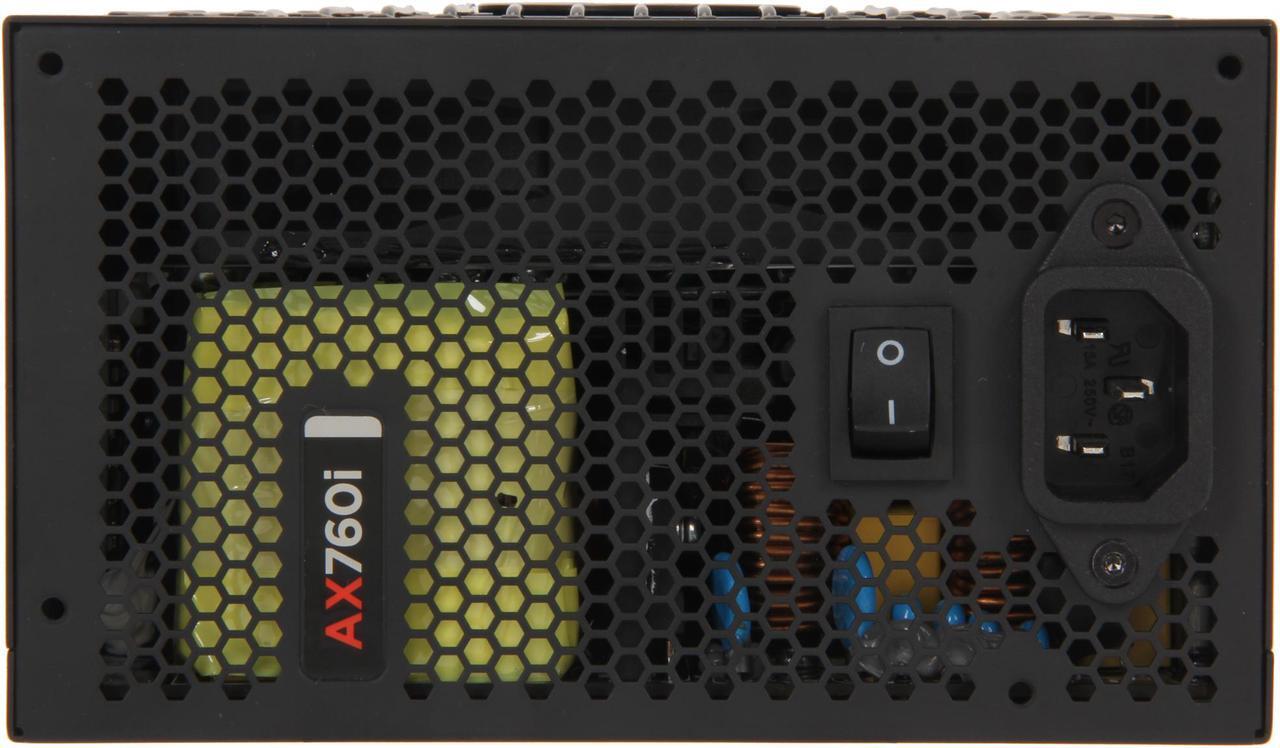Alt view image 2 of 7 - CORSAIR AXi series AX760i 760 W Digital ATX12V / EPS12V SLI Ready CrossFire Ready 80 PLUS PLATINUM Certified Full Modular Active PFC Power Supply New 4th Gen CPU Certified Haswell Ready