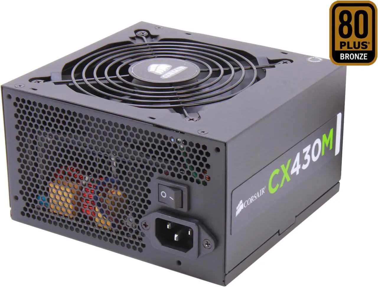 Main image of CORSAIR CX-M series CX430M 430W 80 PLUS BRONZE Active PFC ATX12V & EPS12V Modular Power Supply
