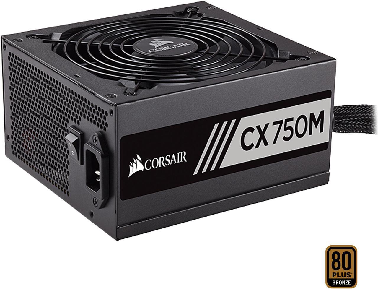 Main image of CORSAIR CX-M Series CX750M 750W 80 PLUS BRONZE Haswell Ready ATX12V & EPS12V Semi-modular Power Supply