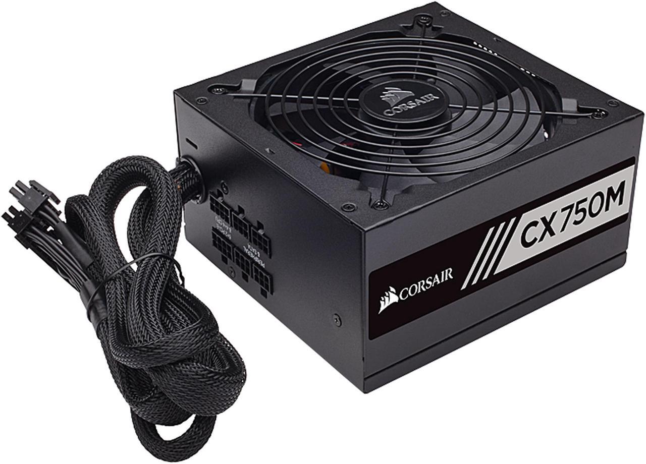 Alt view image 4 of 9 - CORSAIR CX-M Series CX750M 750W 80 PLUS BRONZE Haswell Ready ATX12V & EPS12V Semi-modular Power Supply