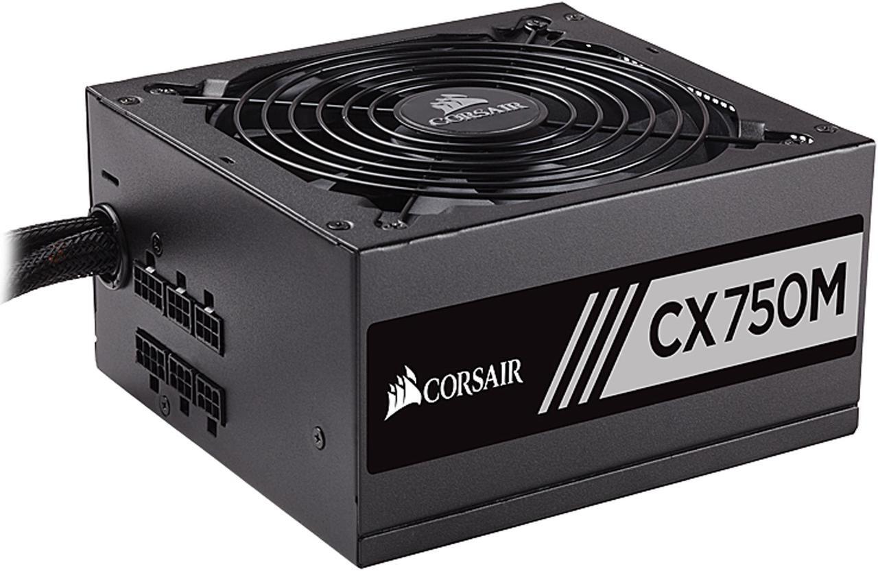 Alt view image 2 of 9 - CORSAIR CX-M Series CX750M 750W 80 PLUS BRONZE Haswell Ready ATX12V & EPS12V Semi-modular Power Supply