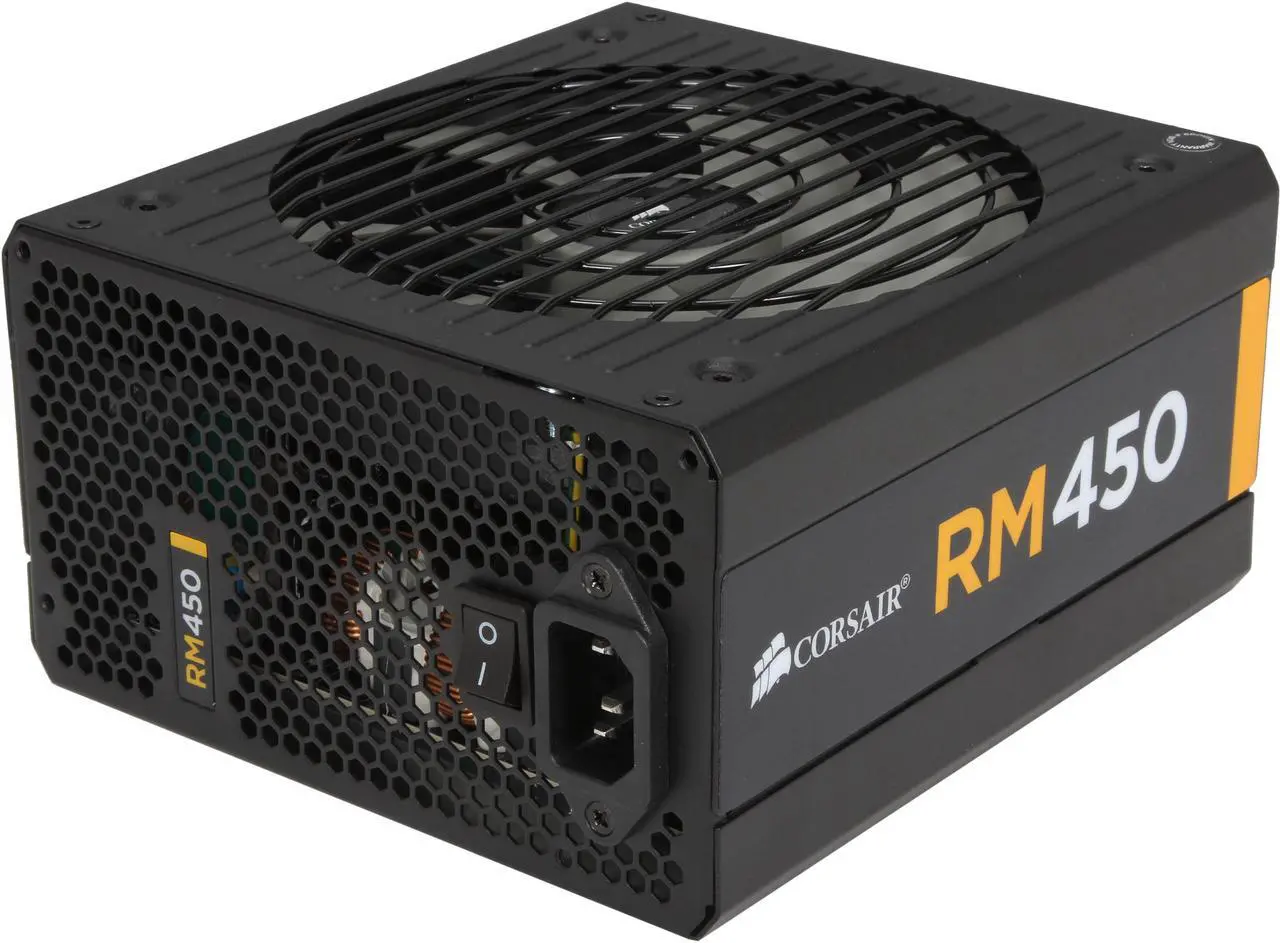 Main image of CORSAIR RM Series RM450 450 W ATX12V v2.31 and EPS 2.92 80 PLUS GOLD Certified Full Modular Active PFC Power Supply