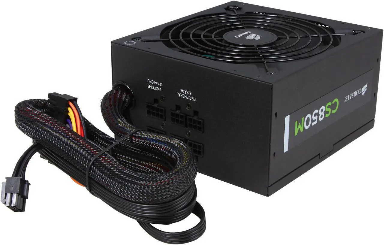 Alt view image 5 of 7 - CORSAIR CS-M Series CS850M 850W 80 PLUS GOLD Active PFC Haswell Ready ATX12V & EPS12V Semi-Modular Power Supply
