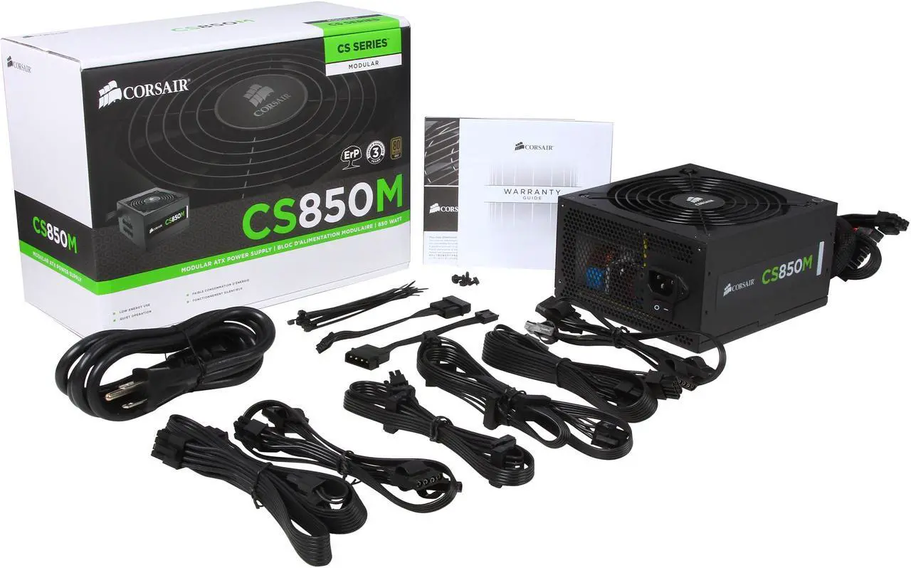 Alt view image 8 of 7 - CORSAIR CS-M Series CS850M 850W 80 PLUS GOLD Active PFC Haswell Ready ATX12V & EPS12V Semi-Modular Power Supply