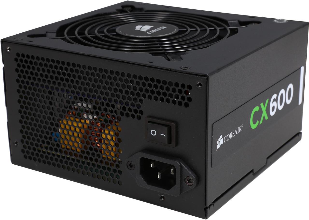 Corsair Certified CX Series CX600 600W 80 Plus Bronze Active PFC Power Supply